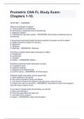 Prometric CNA FL Study Exam&colon; Chapters 1-10&period;