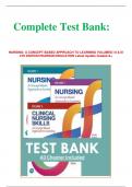 Complete Test Bank:        NURSING: A CONCEPT-BASED APPROACH TO LEARNING VOLUMES I II & III  4TH EDITION PEARSON EDUCATION Latest Update Graded A+     