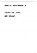 MNG3701 ASSIGNMENT 1 2024 MTN GROUP 100%