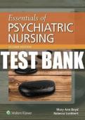 Test Bank For Essentials of Psychiatric Nursing 2nd Edition By Mary Ann Boyd; Rebecca Luebbert 9781975139810 Chapter 1-31 Complete Guide