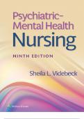 Psychiatric-Mental Health Nursing 9th Edition Sheila Videbeck Complete Chapters 2022