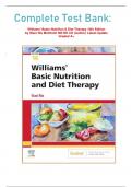 Complete Test Bank:   Williams' Basic Nutrition & Diet Therapy 16th Edition by Staci Nix McIntosh MS RD CD (Author) Latest Update Graded A+    