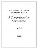 CROSSFIT COACHING FUNDAMENTALS COMPREHENSION ASSESSMENTS Q & A 2024&period;