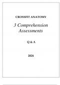 CROSSFIT ANATOMY COMPREHENSION ASSESSMENTS Q & A 2024