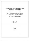 CROSSFIT COACHING THE AGING ATHLETE COMPREHENSION ASSESSMENTS Q & A 2024.