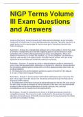 NIGP-CPP Exam Questions with Correct Answers