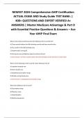 NEWEST 2024 Comprehensive AHIP Certification  ACTUAL EXAM AND Study Guide TEST BANK: |  400+ QUESTIONS AND EXPERT VERIFIED A+  ANSWERS | Master Medicare Advantage & Part D  with Essential Practice Questions & Answers – Ace  Your AHIP Final Exam