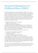 Integrated Management of Childhood Illness