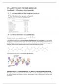 Opgeloste examenvragen -  Proteïnechemie, Functie en Structuur (007200)