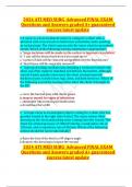 2024&sol;2025 ATI MED SURG  Advanced FINAL EXAM Questions and Answers graded A&plus; guaranteed success latest update