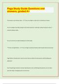 Pega Study Guide Questions and  answers&comma; graded A&plus;&sol; &lbrack;Exam Prediction paper Updated 2024&sol;25&rsqb;