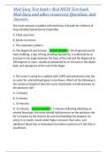 Med Surg Test bank &lpar; Red HESI Test bank Med-Surg and other resources&rpar; Questions And Answers 