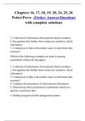 Chapters 16&comma; 17&comma; 18&comma; 19&comma; 20&comma; 24&comma; 25&comma; 26 Potter&sol;Perry  &lpar;Order&colon; Answer&sol;Question&rpar; with complete solutions