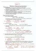 Equilibrium - LeChatelier and Calculations