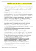 NURSING MSN 571 TEST 2&vert; LATEST ANSWERS