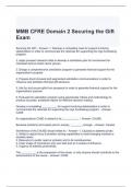 MMB CFRE Domain 2 Securing the Gift Exam Questions with correct Answers