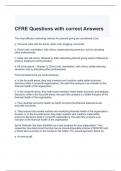 CFRE Questions with correct Answers
