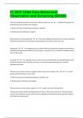 FL DCF Child Care Behavioral Observation and Screening &lpar;BOSR&rpar;  158 Questions with 100&percnt; Correct Answers &vert; Verified &vert; Latest Update&vert; Guaranteed&plus;&vert;22 Pages