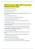 NUR 677 Exam 3 With 100&percnt; Correct And Verified Answers 2024