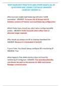 SNSP EXAM BEST PRACTICES AND OTHER BASICS ALL 85  QUESTIONS AND CORRECT DETAILED ANSWERS  &vert;ALREADY GRADED A&plus;   