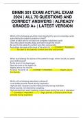 BNMN 501 EXAM ACTUAL EXAM 2024 &vert; ALL 70 QUESTIONS AND CORRECT ANSWERS &vert; ALREADY GRADED A&plus; &vert; LATEST VERSION