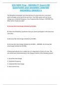 SOS NERC Prep - RElIABILITY Exam&vert; 200  QUESTIONS AND ANSWERS &lpar;VERIFIED ANSWERS&rpar;&vert; GRADED A 