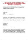 SOS NERC PREP - RELIABILITY EXAM LATEST 2024  ACTUAL EXAM 200 QUESTIONS AND CORRECT DETAILED  ANSWERS &lpar;&vert;ALREADY GRADED A&plus; 