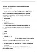 Test Bank  Cell Biology Exam 3 Question and Answers well Researched A+ 100%, 