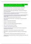 NUR 2204 Final Exam Review With 100&percnt; Correct And Verified Answers 2024