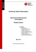  NUR HEALTH ASS Advanced Cardiovascular Life Support Exam Version A (50 questions)  Questions and Answers | Latest 2023/2024 (Graded A+)