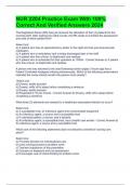 NUR 2204 Practice Exam With 100&percnt; Correct And Verified Answers 2024