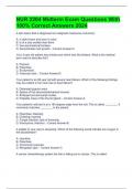 NUR 2204 Midterm Exam Questions With 100&percnt; Correct Answers 2024