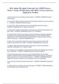 2024 Alpha Phi Alpha Fraternity Inc&comma; IMDP Process - Week 1&period; Exam &vert; 85 Questions with 100&percnt; Correct Answers &vert; Updated & Verified
