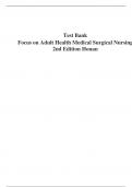 Focus on Adult Health Medical Surgical Nursing 2nd Edition Honan Test