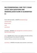 MULTIDIMENSIONAL CARE TEST 2 EXAM LATEST 2024 QUESTIONS AND ANSWERS&comma;GOOD SCORE IS GUARANTEED A&plus;   
