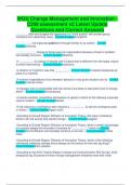 WGU Change Management and Innovation - C208 assessment v2 Latest Update Questions and Correct Answers
