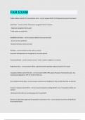 FAR EXAM Question and answers latest update 