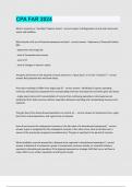CPA FAR 2024 Question and answers latest update 
