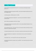 2024 FAR Exam Question and answers latest update 