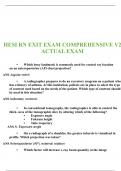 HESI RN EXIT EXAM V2 2023 RATED A