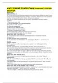 ANCC PMHNP BOARD EXAM &lpar;Answered&rpar; VERIFIED SOLUTION