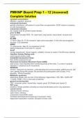 PMHNP Board Prep 1 - 12 &lpar;Answered&rpar; Complete Solution