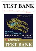 Test Bank For Basic and Clinical Pharmacology, 15th Edition by Bertram G. Katzung, Verified Chapters 1 - 66, ISBN:9781260452310 Complete Newest Version