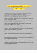 Ecosystems Study Guide with 100&percnt; verified solutions