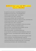 HUBS191 final exam with 100&percnt; correct Answers 2024&sol;2025