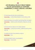 ATI PHARMACOLOGY PROCTORED EXAMS PACK &vert; QUESTIONS & ANSWERS &lpar;VERIFIED&rpar; &vert; LATEST UPDATE &vert; GRADED A&plus;