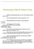 Pharmacology NURS 251 Module 3 exam Portage learning/Nursing ABC Questions and Answer