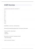 CCEP Overview question n answers graded A++