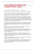 ACLS COMPLETE 2024&sol;25 &vert; With complete solution &vert; Latest&period;