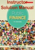 Instructor Solution Manual For Public Finance in Canada, 6ce Rosen ISBN:1265255466 · ISBN-9781265255